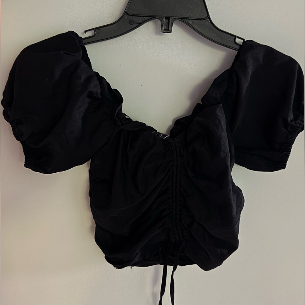 Black Blue Bush blouse